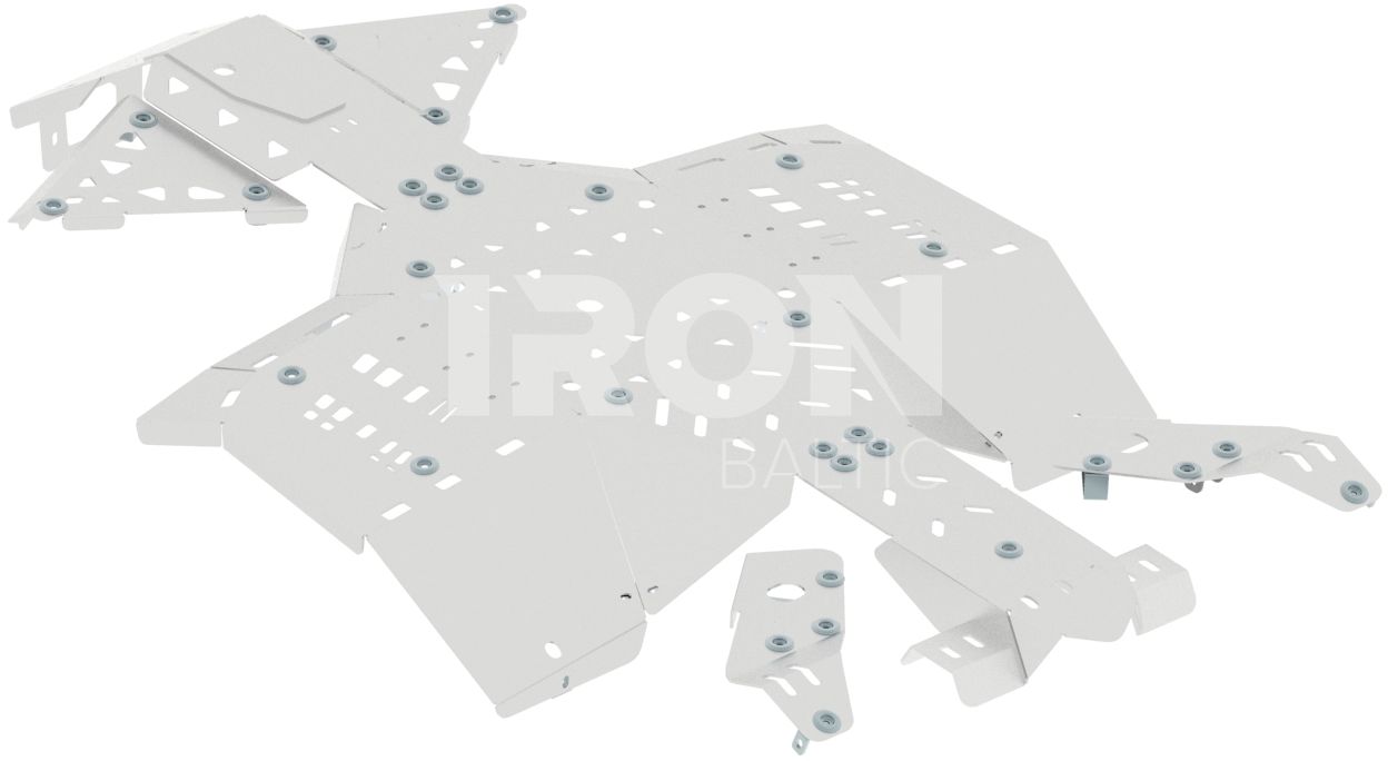 Skid plate full set (aluminium): CanAm G2 Outlander MAX: 450 / 500 / 570: Outlander L MAX