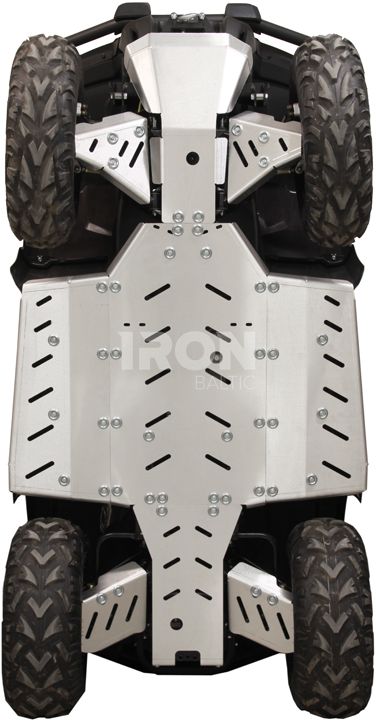 Skid plate full set (aluminium): CFMOTO CFORCE 450-L / 520-L: CFMOTO CFORCE 400 HO 2 UP: up to 2021 model year