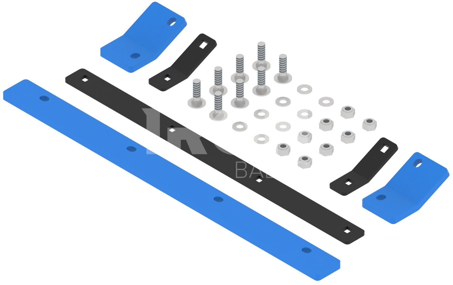 Side blade rubber blade set