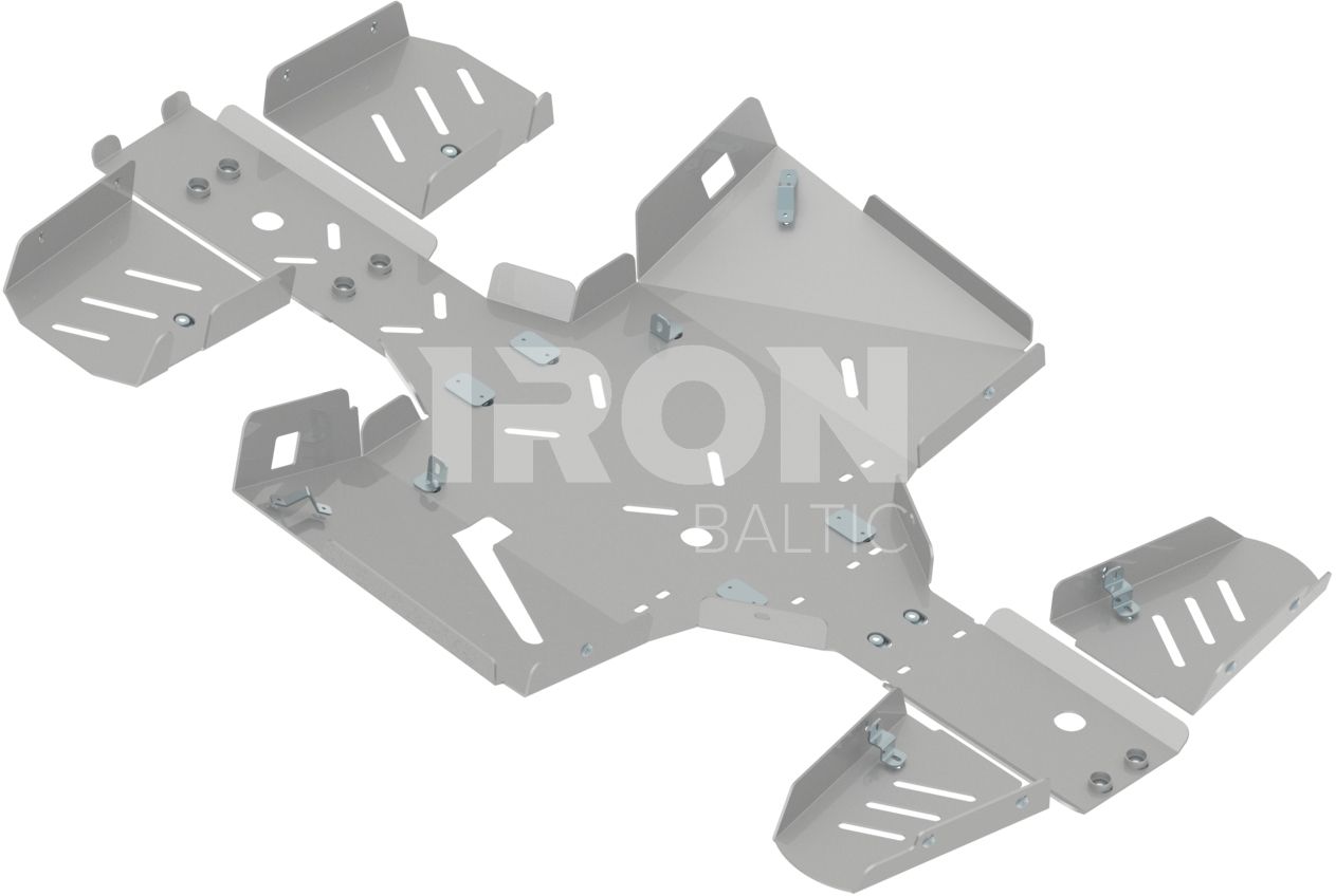 Skid plate full set (aluminium): TGB 600 Blade