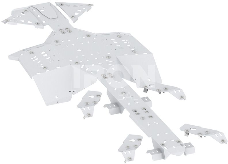 CanAm G2 Outlander 6x6 MAX - skid plate full set aluminium: (2017-2018)