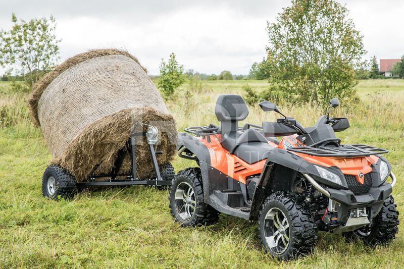 Hay bale trailer