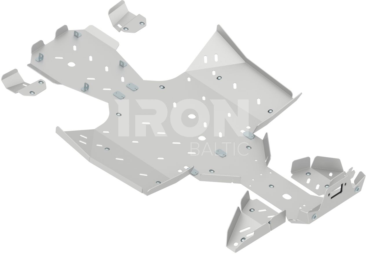 Skid plate full set (aluminium): CFMOTO CFORCE 850: CFORCE 800 XC (in USA): CFORCE 1000 OVERLAND