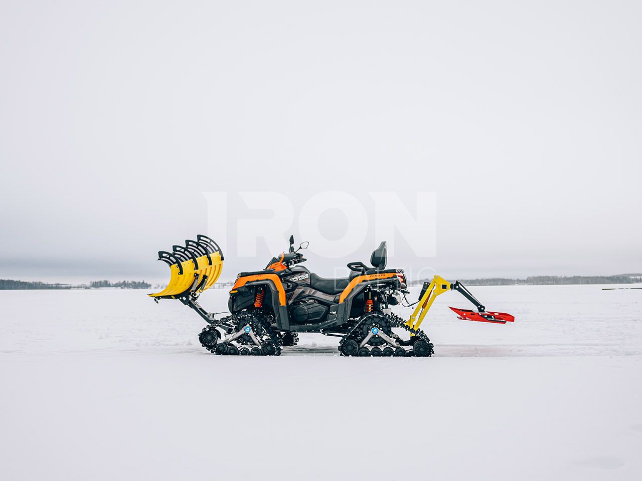 Front-mount push tubes: for tracks fitted ATV: ( narrow mount )