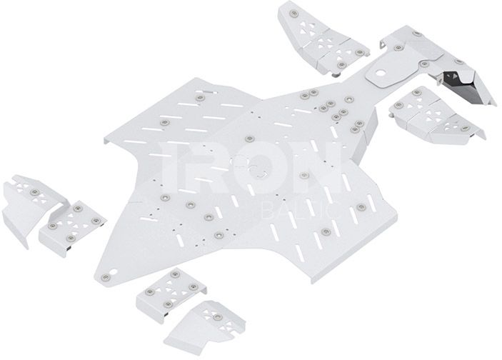 Skid plate full set (aluminium): Polaris Sportsman Touring: XP 1000 (2018+)