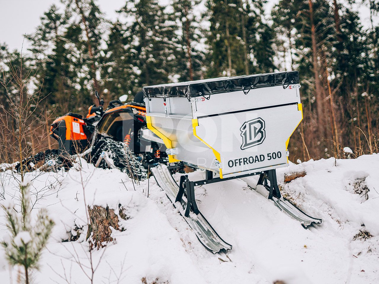 Trailer Skis (OFFROAD 500): for IB trailer p/n 89.1000 / 89.1100