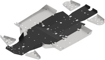 Skid plate full set (plastic-aluminium): Trapper 550 UTV: HiSun 550 UTV