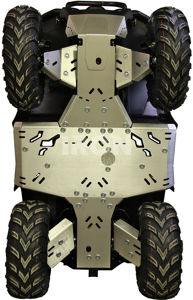 Skid plate full set (aluminium): CFMOTO CFORCE 450-S / 520-S (2022+): 2023+ CFORCE 400 / 500 (in USA / CAN)