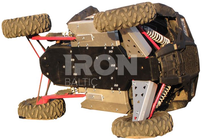 Skid plate full set (aluminium/plastic): Polaris RZR 1000 XP