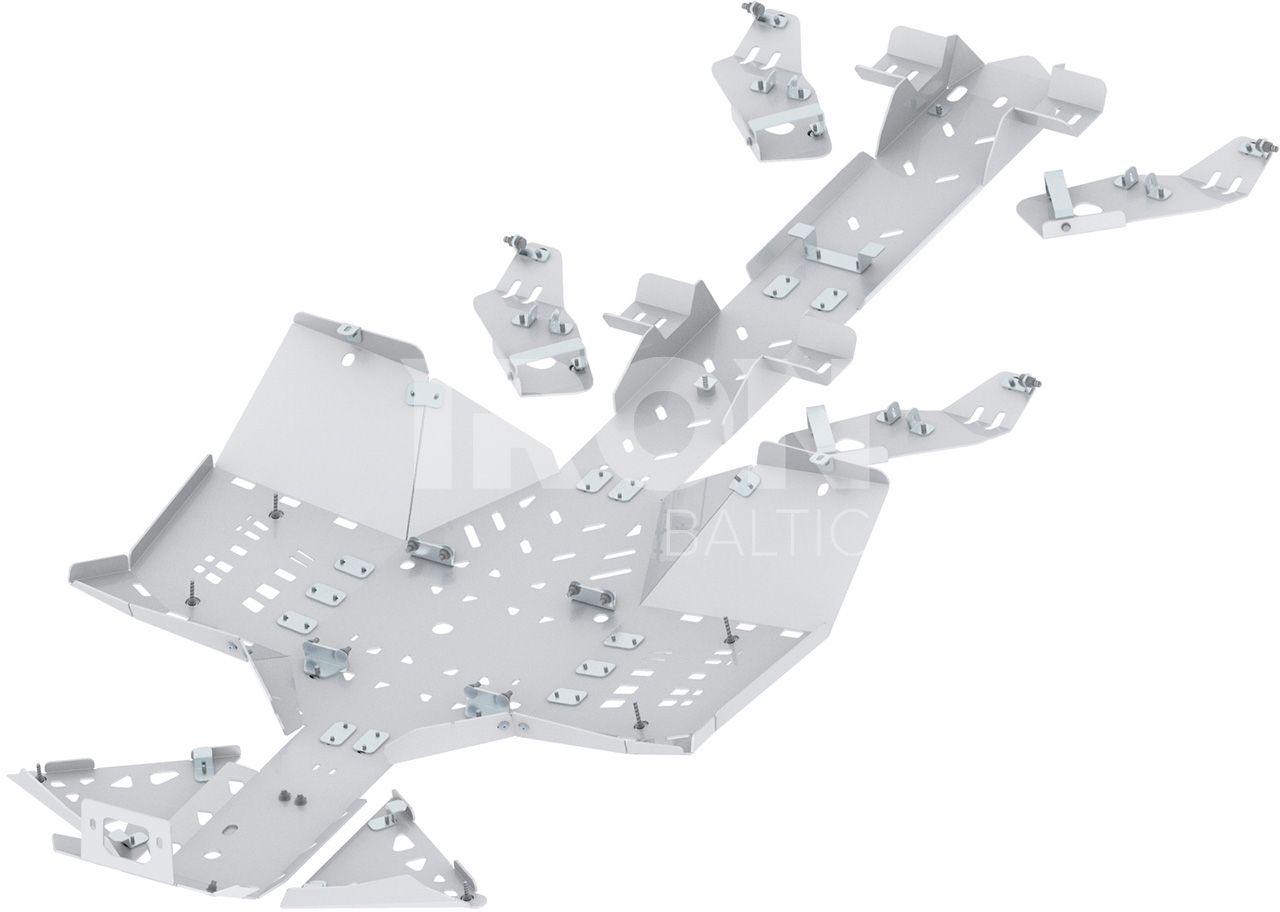 Skid plate full set (aluminium): CanAm Outlander 6x6 450 MAX