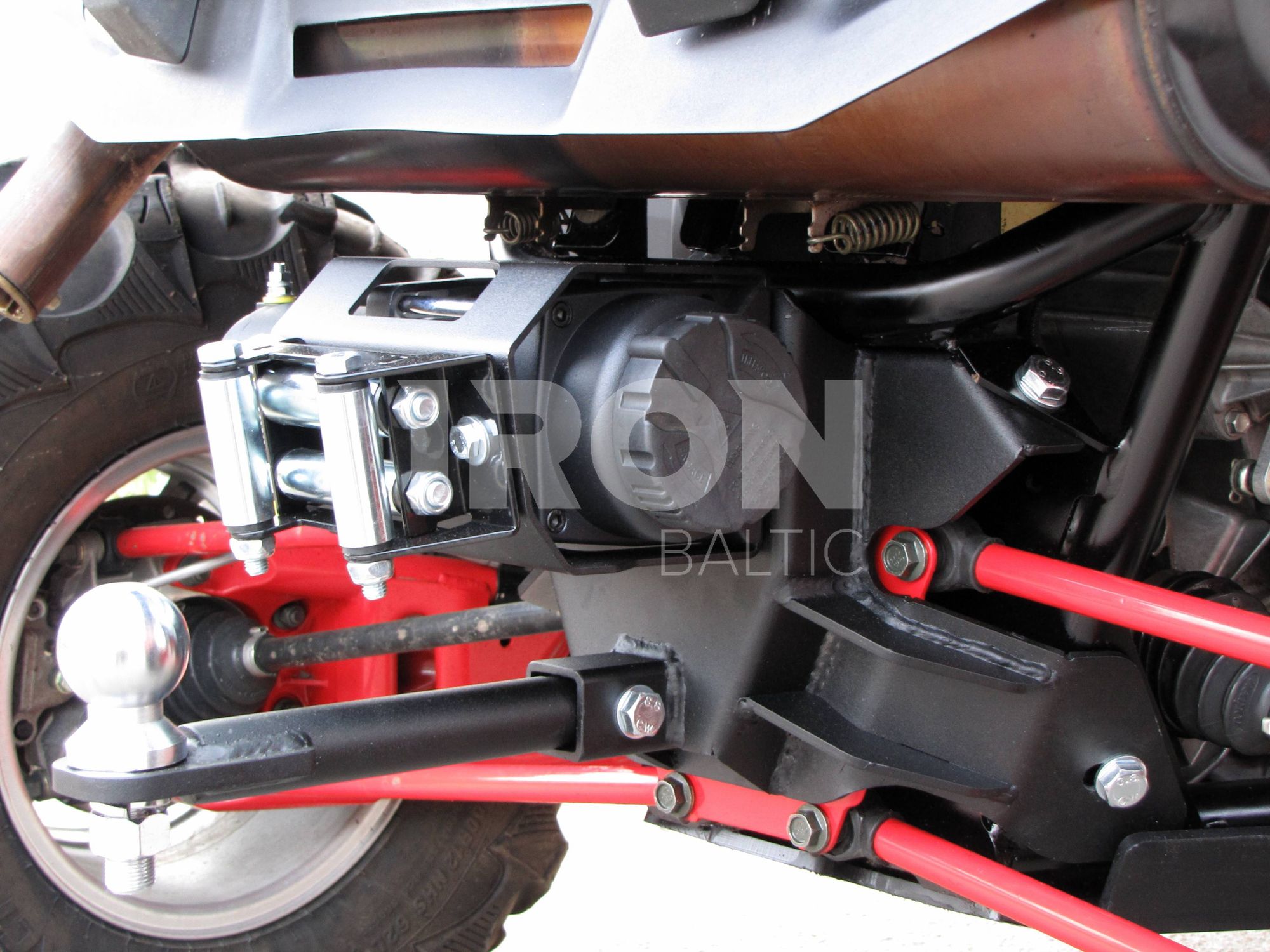 Rear winch mounting kit: Polaris RZR 900 XP (-2014)