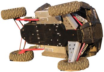 Skid plate full set (aluminium/plastic): Polaris RZR 1000 XP