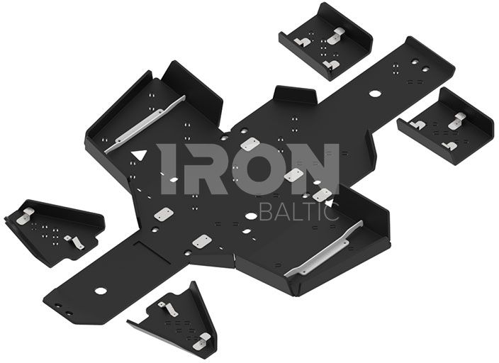 Skid plate full set (plastic): Linhai 500