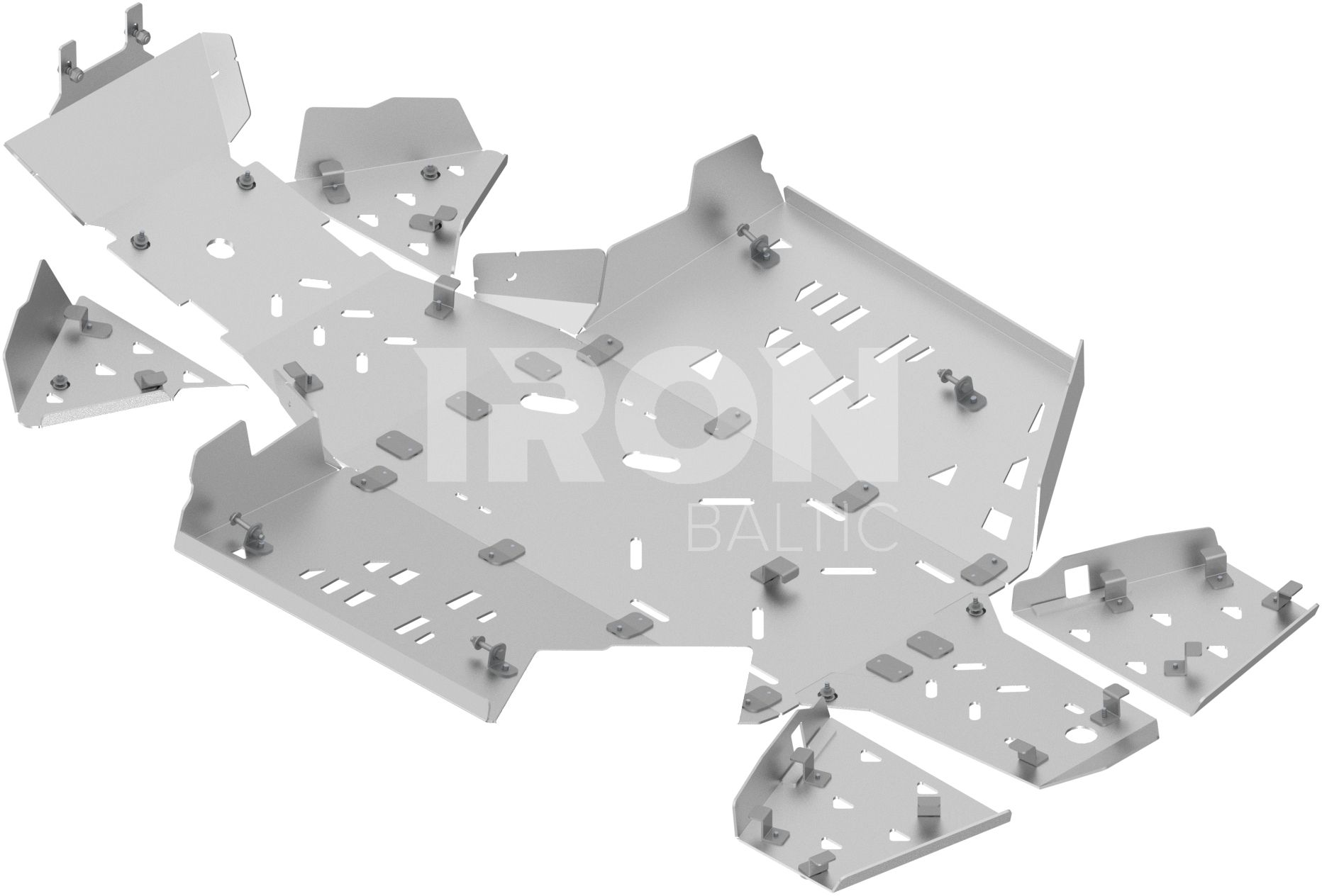 Skid plate full set (aluminium): CanAm G3 Outlander 500 / 700 MAX (2023+)