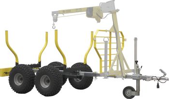 Timber trailer IB 1200 R1a: with road use homologation