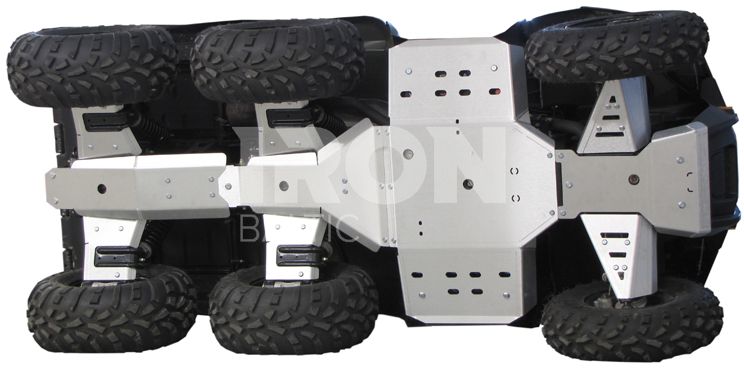 Skid plate full set (aluminium): Polaris Big Boss 800: Sportsman 800 6x6