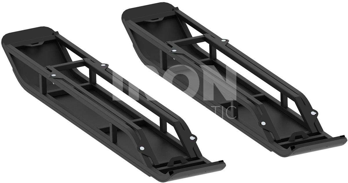 Trailer skis: ( 2 axle trailer ): adjustable width: road & offroad tyres