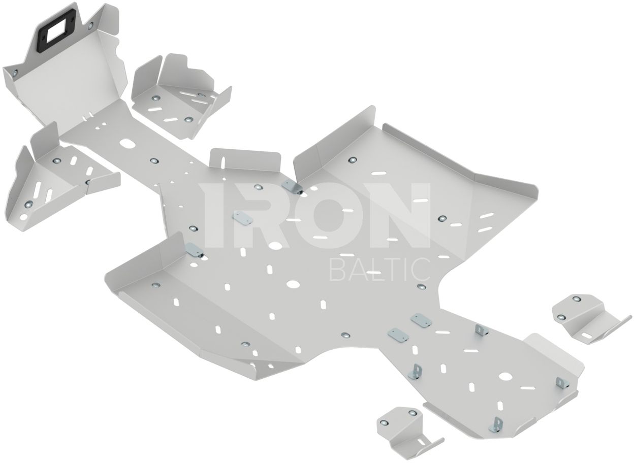 Skid plate full set (aluminium): CFMOTO CFORCE 850: CFORCE 800 XC (in USA): CFORCE 1000 OVERLAND