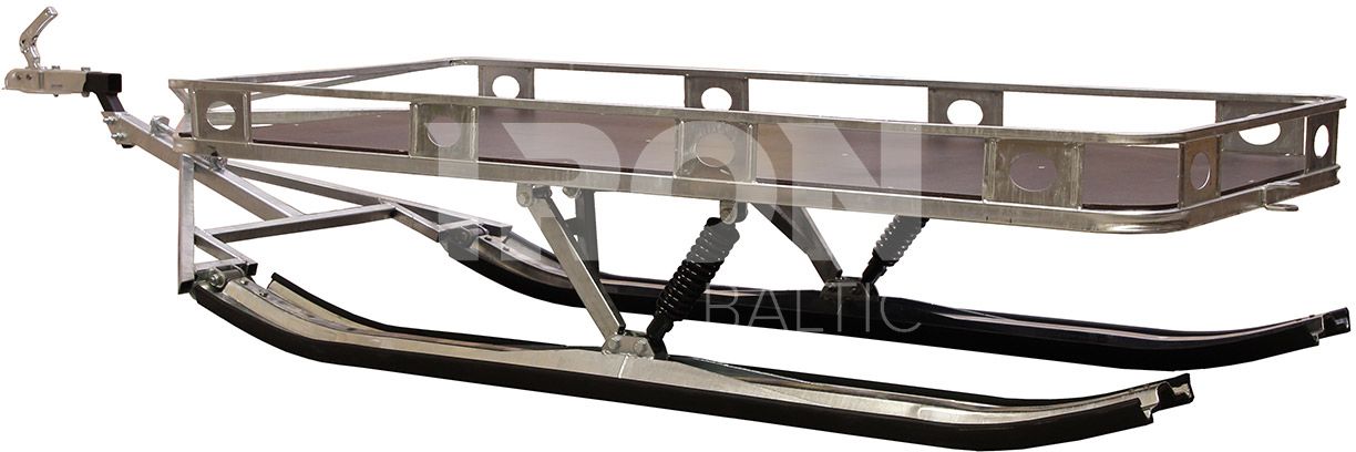 Ski sled: (platform trailer on skis)