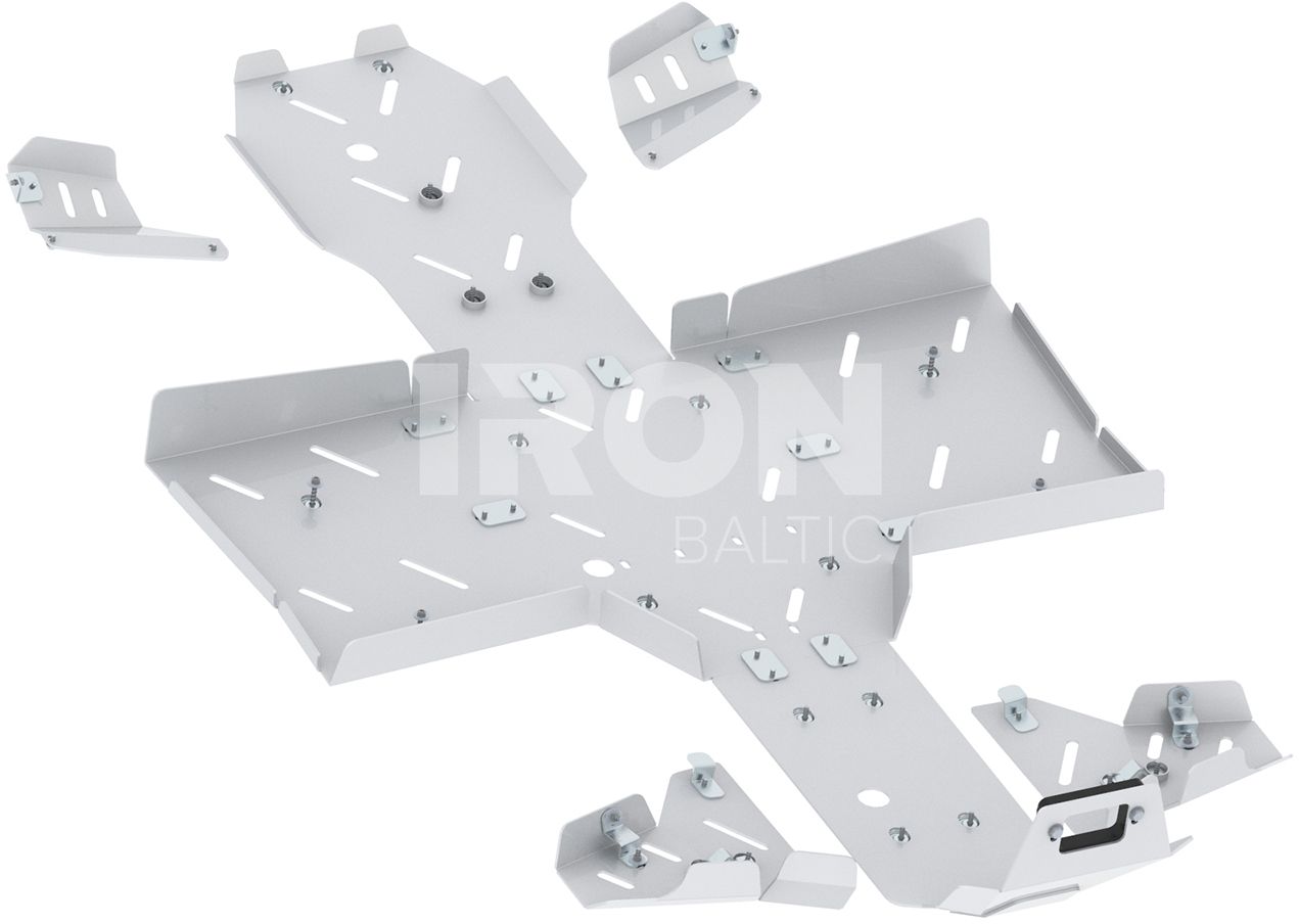 Skid plate full set (aluminium): AODES Pathcross 650 S / 850 S / 1000 S