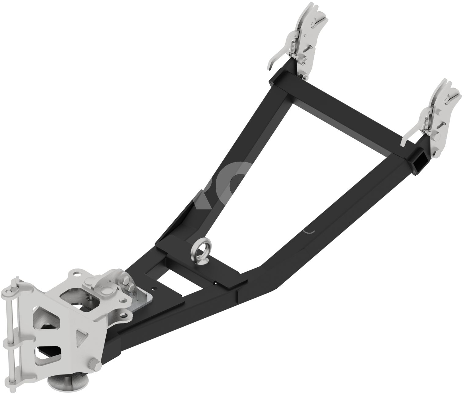 V-plow front-mount push tubes: for tracks fitted ATV: ( narrow mount )