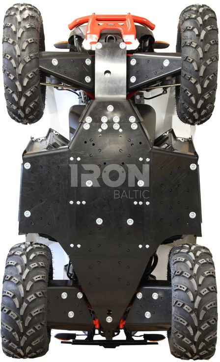 Skid plate full set (plastic): Polaris Scrambler: 850 / 1000 (2015-2019)