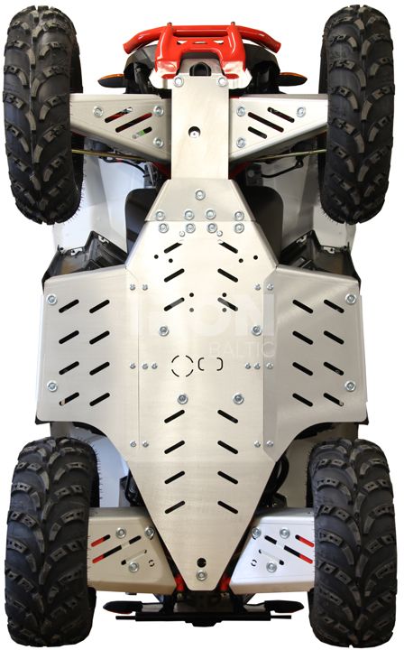 Skid plate full set (aluminium): Polaris Scrambler: 850 / 1000 (2015-2019)