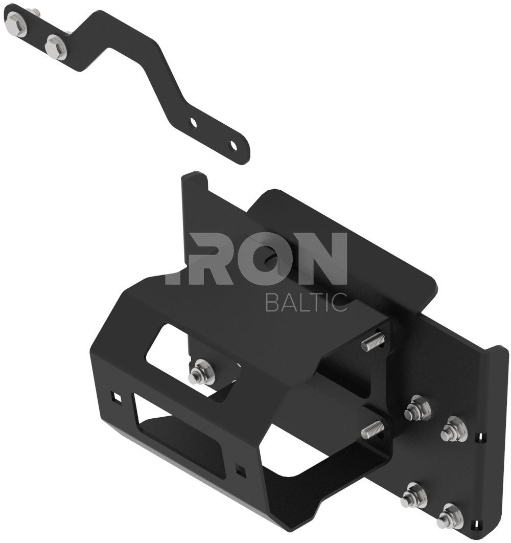 Rear winch mounting kit