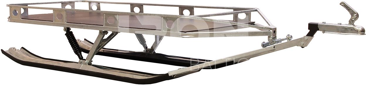 Ski sled: (platform trailer on skis)