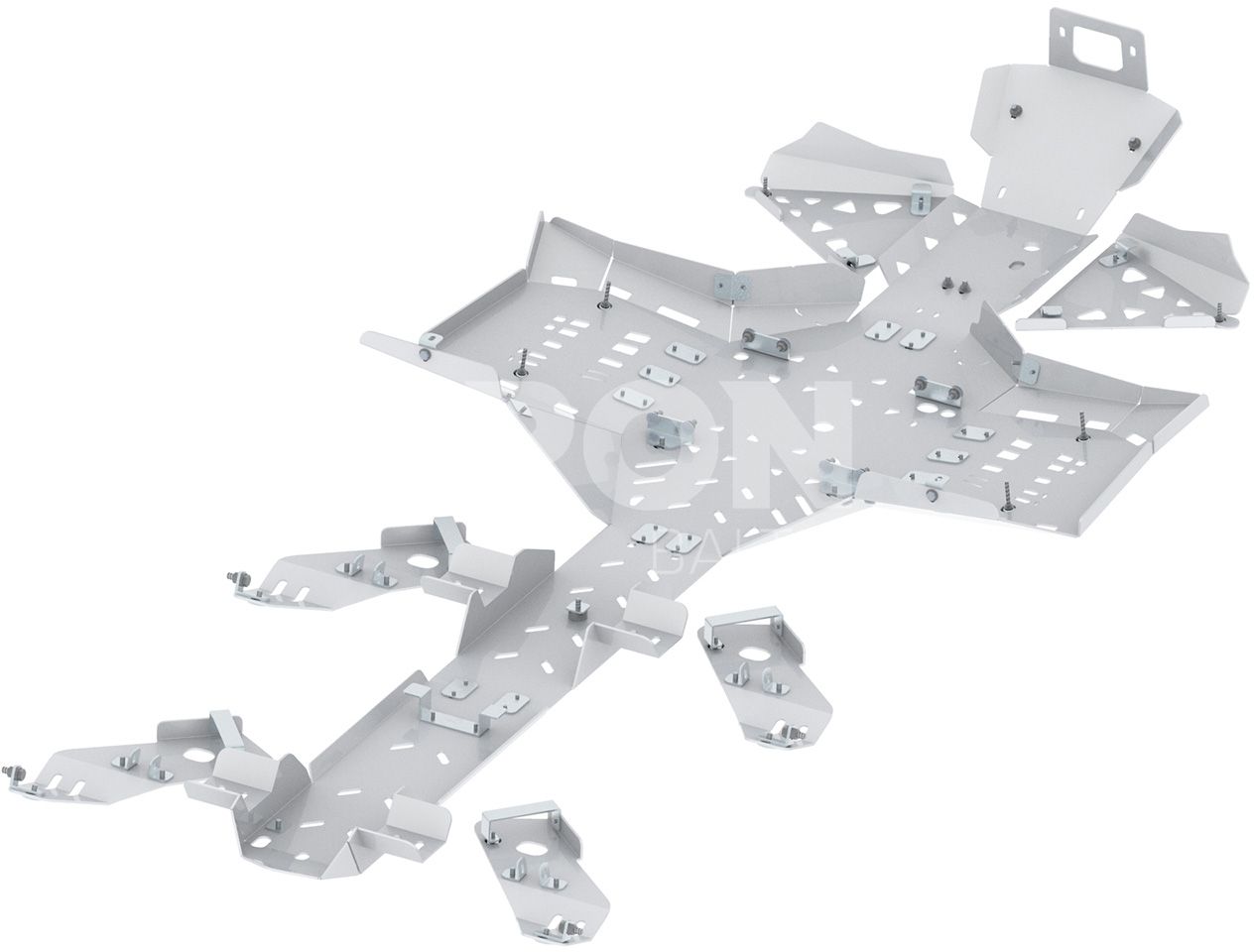 Skid plate full set (aluminium): CanAm Outlander 6x6 450 MAX