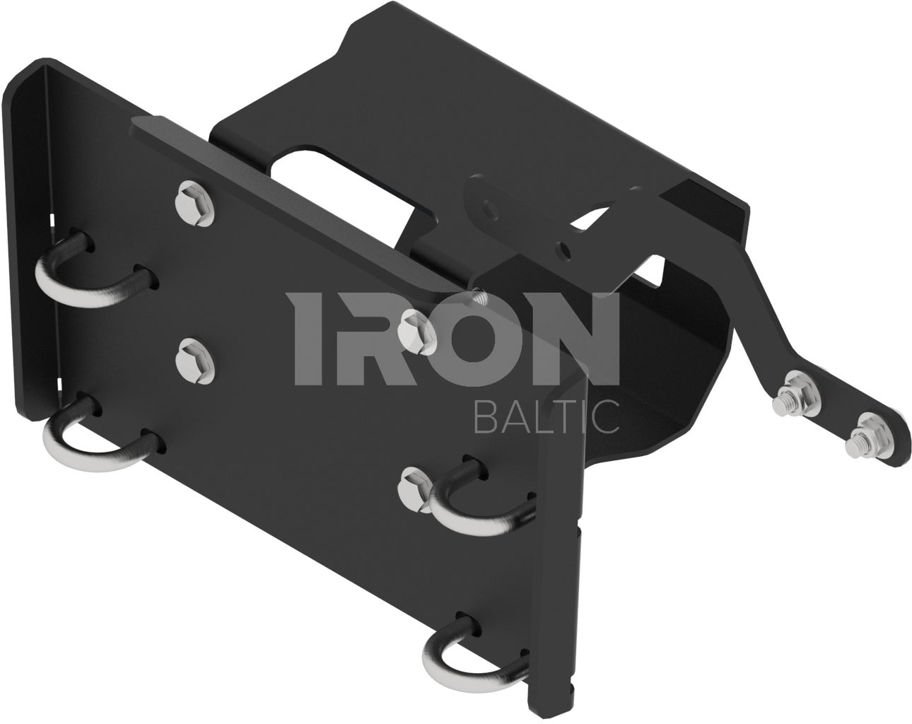 Rear winch mounting kit
