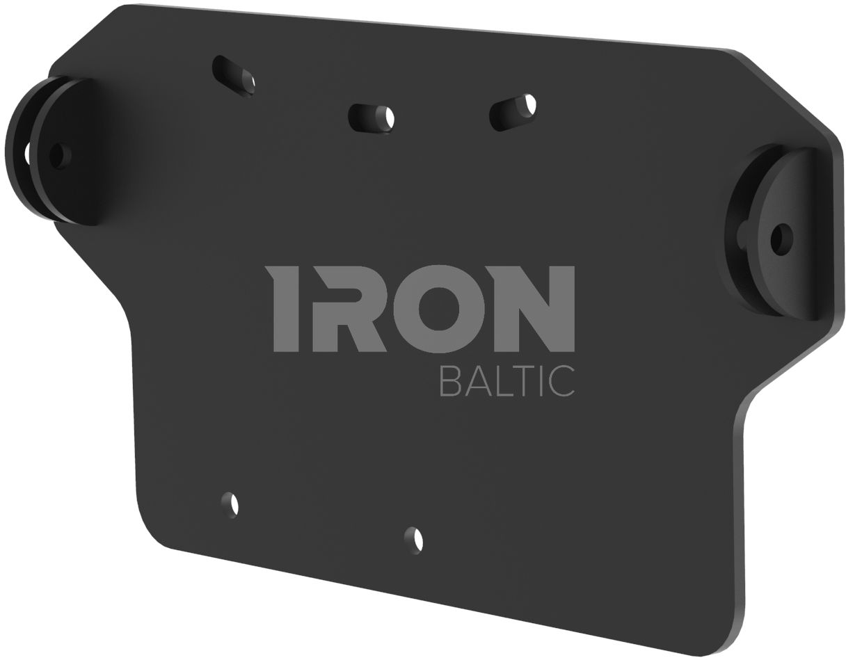 Mid-mount adapter: Polaris Sportsman X2 500