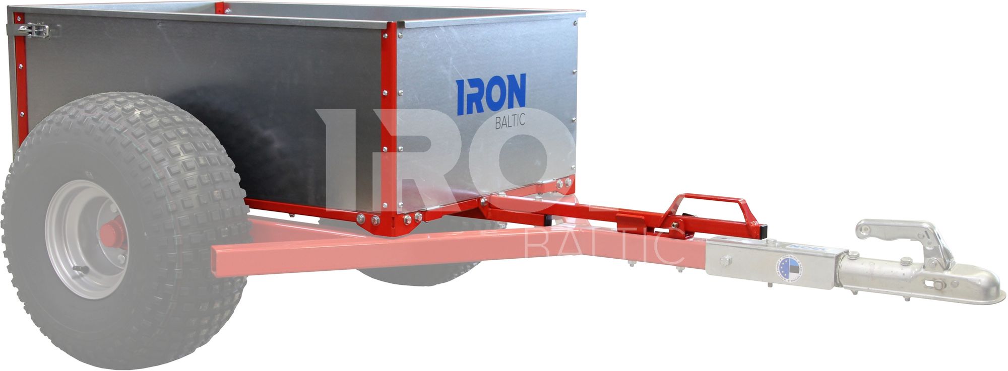 Tiltable cargo box for log hauler