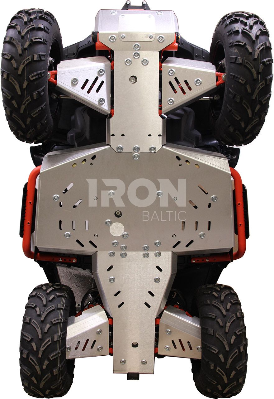 Skid plate full set (aluminium): Segway Snarler AT6 L