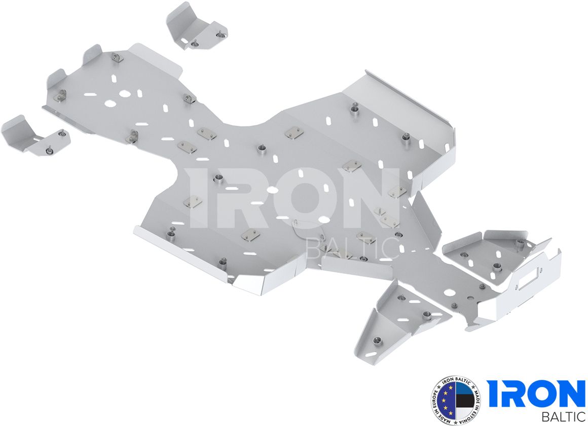 Skid plate full set (aluminium): CFORCE 850 (2024+): CFORCE 1000 (2024+): CFORCE 800 Touring (USA): CFORCE 1000 Touring (USA)