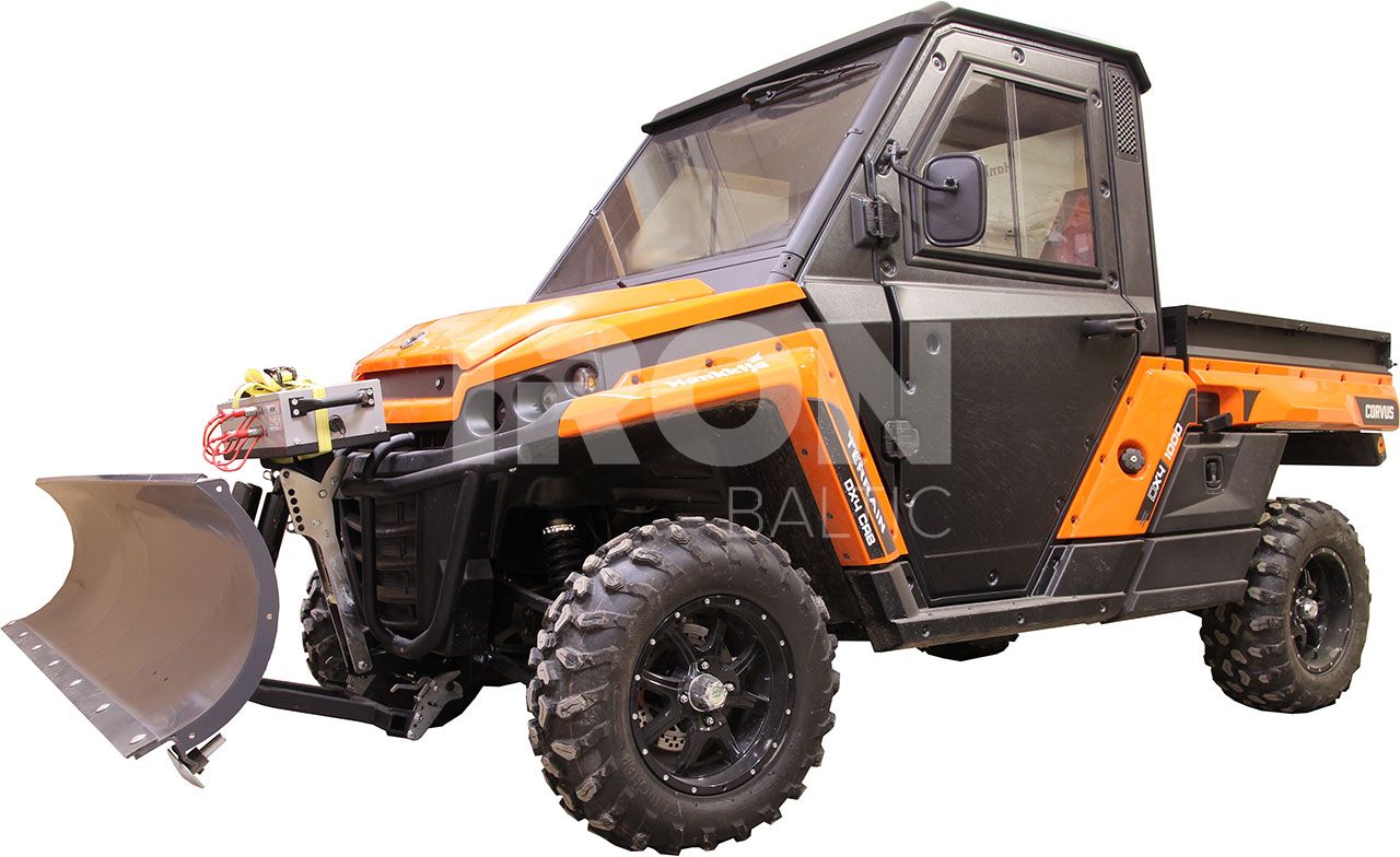 Base frame for hydraulic unit: CFMOTO UFORCE 600 : CFMOTO U10 PRO : CORVUS TerrainDX4 : Polaris Ranger 570 SP: Polaris Ranger 570 Nordic Pro (2022+): Segway Fugleman UT10X: Trapper 550 UTV: HiSun 550 UTV