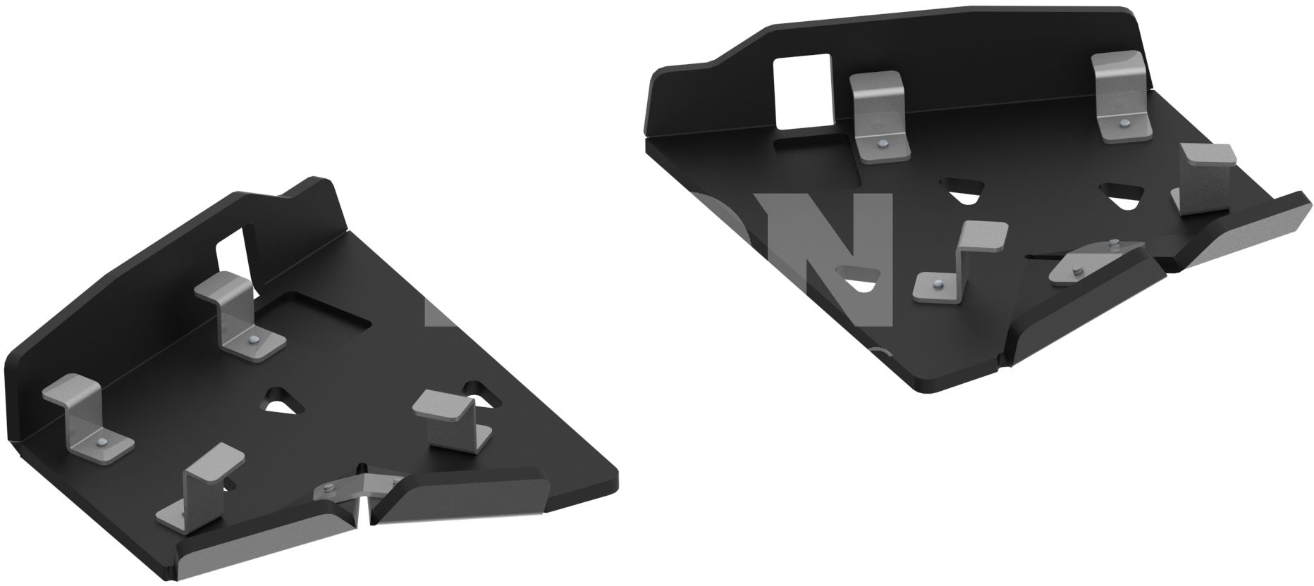 Pl. Rear A-arm guards (pair)