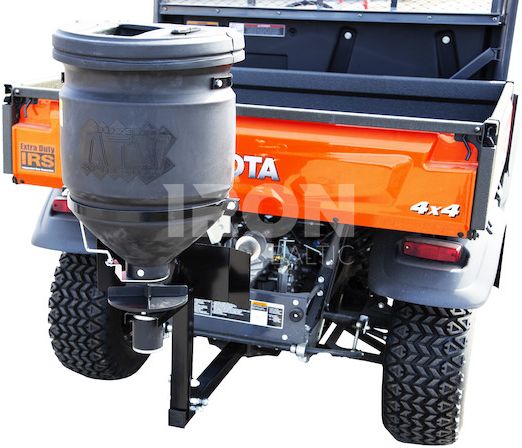 Universal spreader 57L: rack and 2" receiver fitment