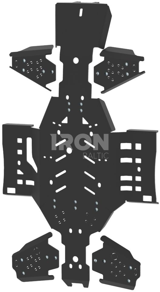 Skid plate full set (plastic): Arctic Cat Limited: 550 / 700 / 700 MudPro