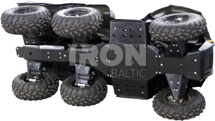 Skid plate full set (plastic): Polaris Big Boss 800: Sportsman 800 6x6
