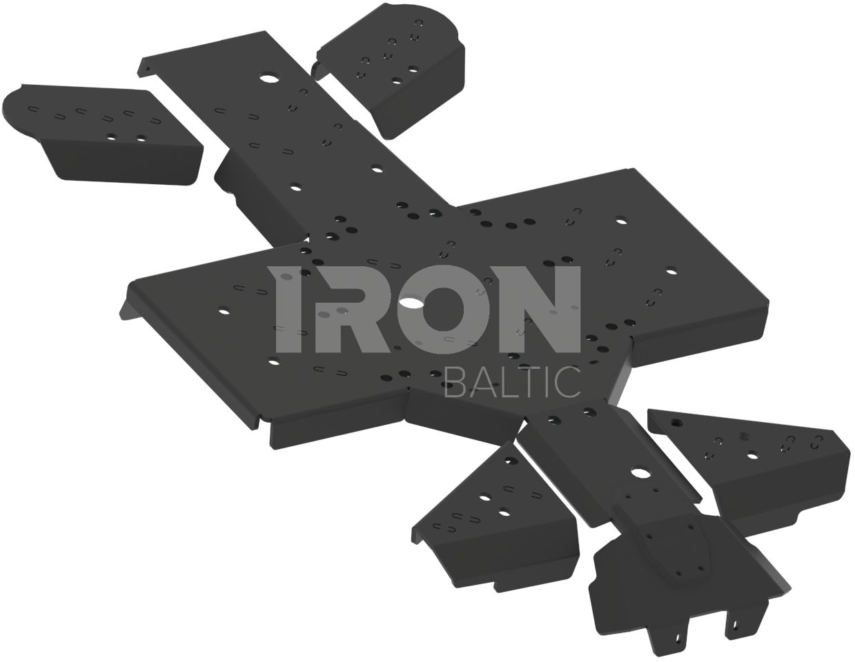 Skid plate full set (plastic): Trapper 550/750: Hisun Tactic 550/750 2-Up