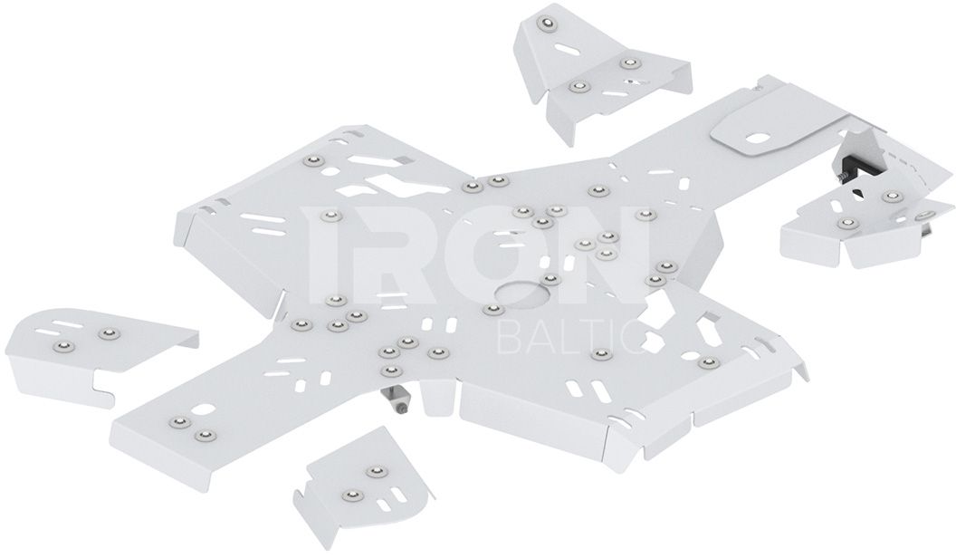 Skid plate full set (aluminium): CFMOTO CFORCE 450-S / 520-S (2022+): 2023+ CFORCE 400 / 500 (in USA / CAN)