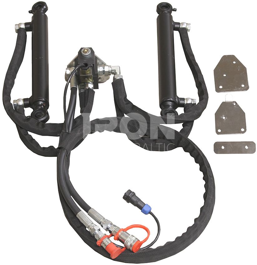 Hydraulic cylinders kit: with solenoid:(V-Plow 1500 turning)