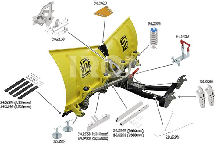 Adjustment tube ( V-Plow G2 1500 )