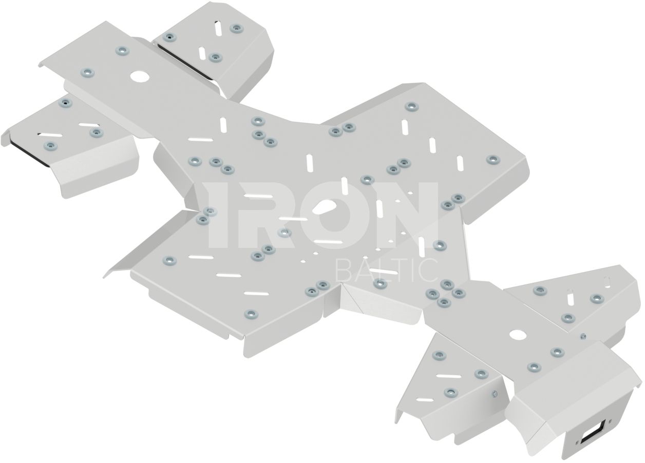 Skid plate full set (aluminium): Kymco MXU 700 (-2019)
