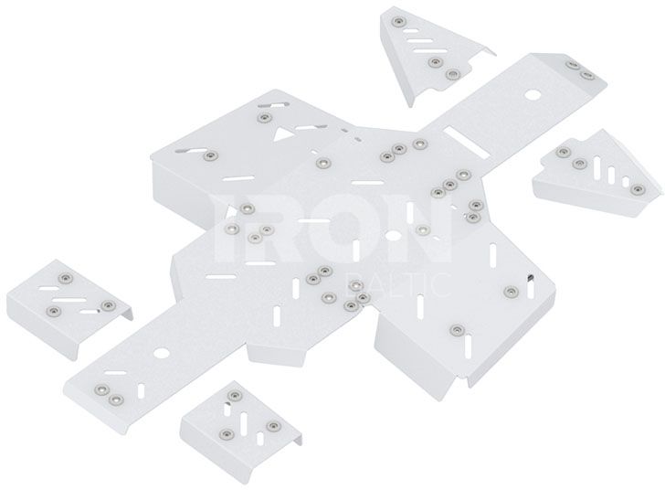 Skid plate full set (aluminium): Linhai 500
