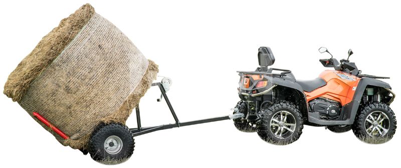 Hay bale trailer