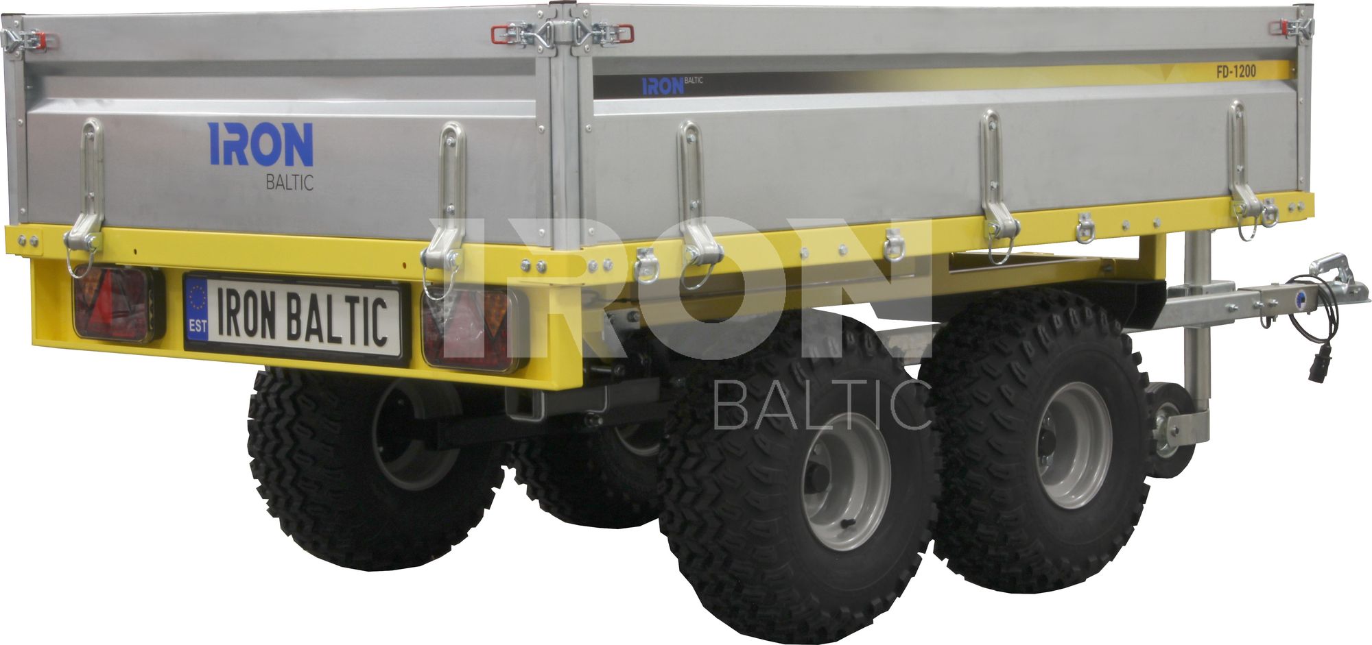 Flatbed Dump Trailer FD-1200 R1A: with road use homologation