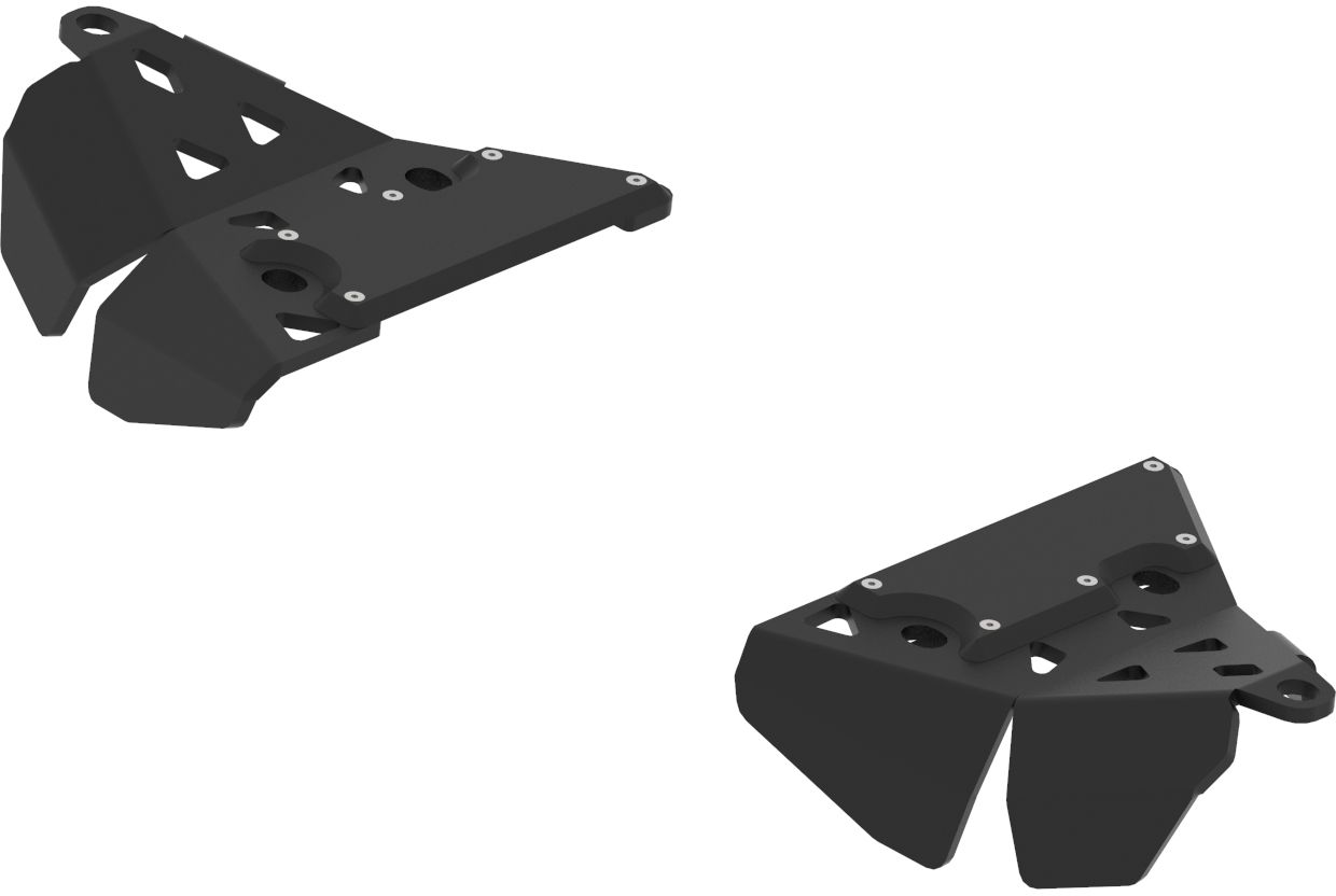 Pl. HDPE front A-arm guards (pair)