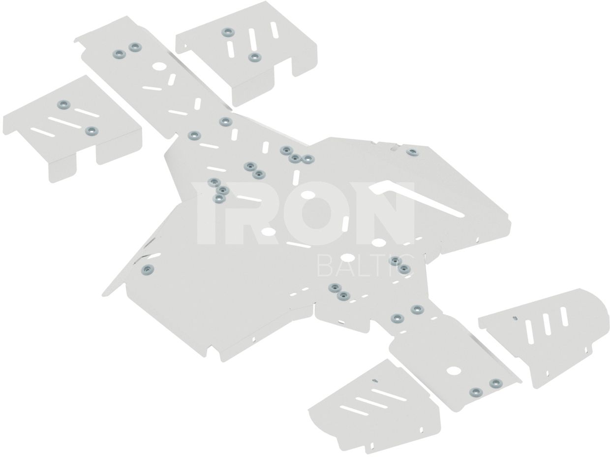 Skid plate full set (aluminium): TGB 1000 Blade: TGB 1000 LTX Blade